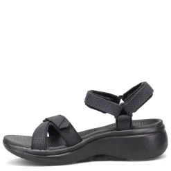 Skechers Sandals|Women's , GOwalk Arch Fit - Cruise Around Sandal Black