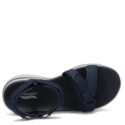 Skechers Sandals|Women's , GOwalk Arch Fit - Cruise Around Sandal - Wide Width Navy