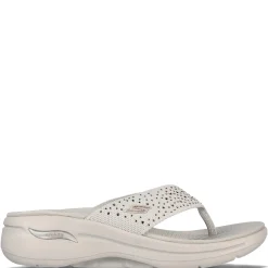 Skechers Sandals|Women's , GOwalk Arch Fit - Dazzle Sandal Beige