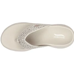 Skechers Sandals|Women's , GOwalk Arch Fit - Dazzle Sandal Beige