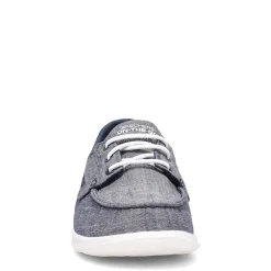Skechers Slip-On Shoes|Women's , GOwalk Lite - Isla Boat Shoe - Wide Width Navy