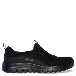 Skechers Slip-On Shoes|Women's , Graceful - Picture Perfect Sneaker Solid Black