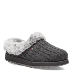 Skechers Slippers|Women's , Keepsakes - Ice Angel Slip-On - Wide Width Charcoal