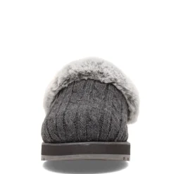 Skechers Slippers|Women's , Keepsakes - Ice Angel Slip-On - Wide Width Charcoal