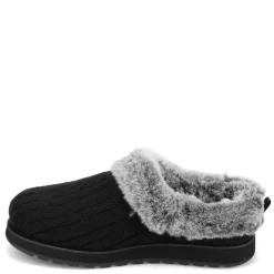 Skechers Slippers|Women's , Keepsakes - Ice Angel Slip-On - Wide Width Black