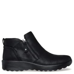Skechers Boots|Women's , Lovely Vibe Zip Boot Black/Black