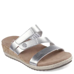 Skechers Sandals|Women's , Martha Stewart: Breezie - Shiny Luster Sandal Silver