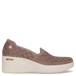 Skechers Wedges|Women's , Martha Stewart: Pier-Lite - My Reflection Slip-On Mocha