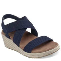 Skechers Wedges|Women's , Martha Stewart: Arch Fit Beverlee - Brentwood Sandal Navy