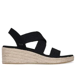 Skechers Wedges|Women's , Martha Stewart: Arch Fit Beverlee - Brentwood Sandal Black