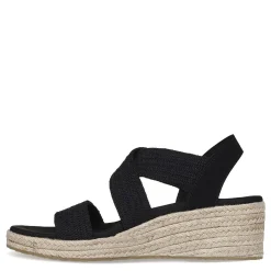 Skechers Wedges|Women's , Martha Stewart: Arch Fit Beverlee - Brentwood Sandal Black