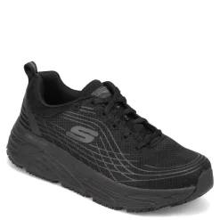 Skechers Work Sneakers & Athletic|Women's Skechers, Max Cushioning Elite SR Work Shoe - Wide Width Black