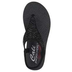 Skechers Sandals|Women's , Meditation - Rockstar Sandal Black