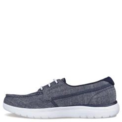 Skechers Slip-On Shoes|Women's , On-the-GO Flex - Ashore Boat Shoe Navy
