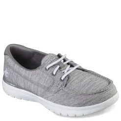 Skechers Boat Shoes|Women's , On-the-GO Flex - Ashore Boat Shoe Grey