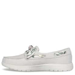 Skechers Boat Shoes|Women's , On-the-GO Flex - Seaside Daisy Slip-On Natural