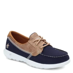 Skechers Slip-On Shoes|Women's Performance, GOwalk Lite - Coral Boat Shoe - Wide Width Navy