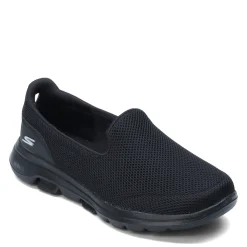 Skechers Slip-On Shoes|Women's Performance, GOwalk 5 Slip-On - Wide Width Black