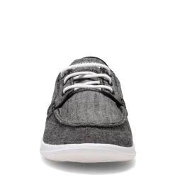 Skechers Slip-On Shoes|Women's Performance, GOwalk Lite - Isla Boat Shoe Black White