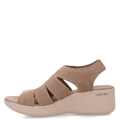 Skechers Sandals|Women's , Pier Lite - Crochet Sandal Mocha