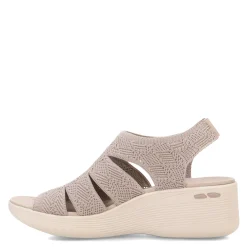 Skechers Sandals|Women's , Pier Lite - Crochet Sandal Taupe