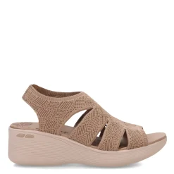 Skechers Wedges|Women's , Pier Lite - Crochet Sandal Mocha