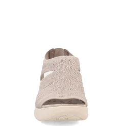 Skechers Wedges|Women's , Pier Lite - Crochet Sandal Taupe