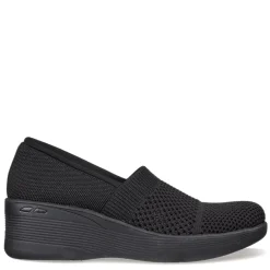 Skechers Slip-On Shoes|Women's , Pier-Lite - Wow Factor Slip-On Black/Black