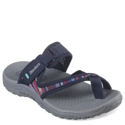 Skechers Sandals|Women's , Reggae - Baja Sunrise Sandal Navy Multi
