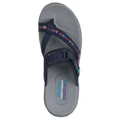 Skechers Sandals|Women's , Reggae - Baja Sunrise Sandal Navy Multi