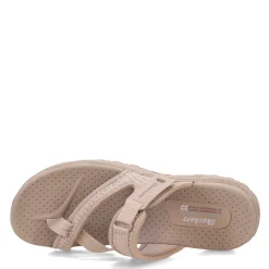 Skechers Sandals|Women's , Reggae - Cool Harbor Sandal Taupe