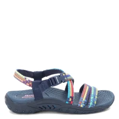 Skechers Sandals|Women's , Reggae - Sew Me Sandal Navy Multi