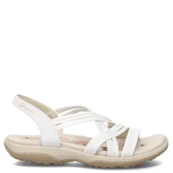 Skechers Sandals|Women's , Reggae Slim - Simply Stretch Sandal White