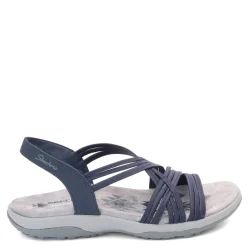 Skechers Sandals|Women's , Reggae Slim - Simply Stretch Sandal Navy Blue