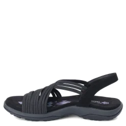 Skechers Sandals|Women's , Reggae Slim - Simply Stretch Sandal Black