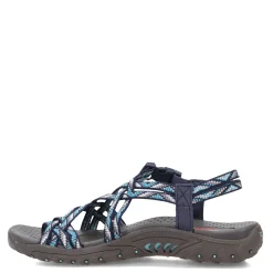 Skechers Sandals|Women's , Reggae Strappy Sling Sandal Navy
