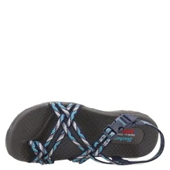 Skechers Sandals|Women's , Reggae Strappy Sling Sandal Navy
