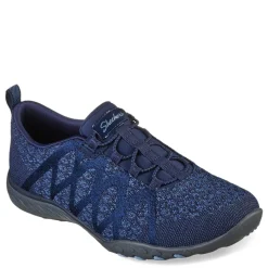 Skechers Sneakers & Athletic|Women's , Relaxed Fit: Breathe-Easy - Infi-Knity Sneaker - Wide Width Navy