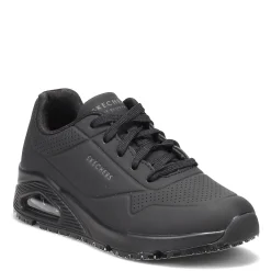 Skechers Work Sneakers & Athletic|Women's Skechers, Relaxed Fit: Uno SR Work Shoe Black