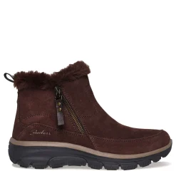 Skechers Boots|Women's , Relaxed Fit: Easy Going - Cool Zip Boot Chocolate
