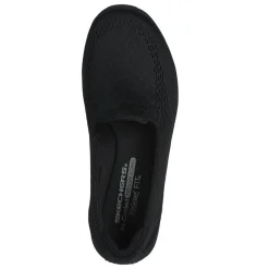 Skechers Slip-On Shoes|Women's , Relaxed Fit: Reggae Fest - Willows Vibe Slip-On Black/Black