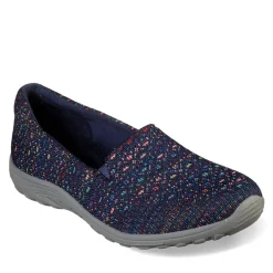 Skechers Slip-On Shoes|Women's , Relaxed Fit: Reggae Fest - Wicker Slip-On Navy