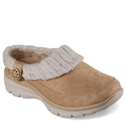 Skechers Clogs & Mules|Women's , Relaxed Fit: Easy Going - Warm Duet Clog Tan