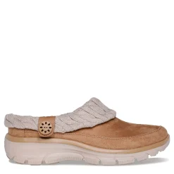 Skechers Clogs & Mules|Women's , Relaxed Fit: Easy Going - Warm Duet Clog Tan