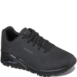 Skechers Work Work & Safety|Women's Skechers, Relaxed Fit: Uno SR Work Shoe - Wide Width Black