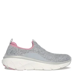 Skechers Sneakers & Athletic|Women's , Relaxed Fit: D'Lux Walker 2.0 - Bold State Sneaker Grey Pink