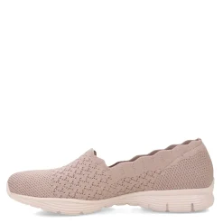 Skechers Slip-On Shoes|Women's , Seager Stat Slip-On Taupe