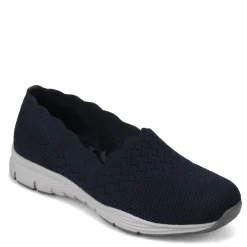 Skechers Slip-On Shoes|Women's , Seager Stat Slip-On Navy