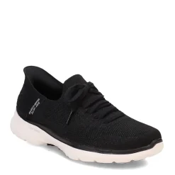 Skechers Sneakers & Athletic|Women's , Slip-ins: GO WALK 6 - Lovely Day Sneaker Black / White