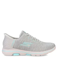 Skechers Sneakers & Athletic|Women's , Slip-ins GO GOLF WALK 5 Slip-Ins Sneaker Grey/Aqua